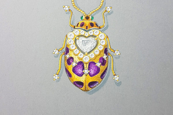 x Sparkling Scarab format carré