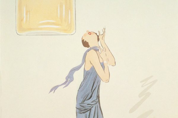 Le parfum N°5 de Chanel par le dessinateur Sem, lithographie entre 1921 and 1924. ©Chanel