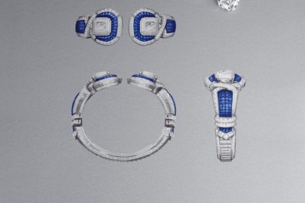 Gouaché Legend of diamonds - 25 Mystery set jewels © Van Cleef & Arpels 2022