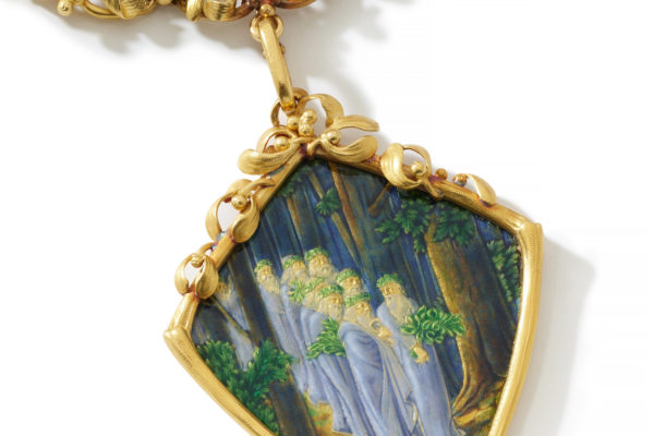Falize gold and enamel pendent necklace, circa 1900 ©Sotheby's