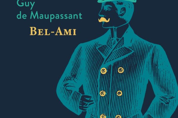 La couverture bleue du livre Bel Ami de Guy de Maupassant