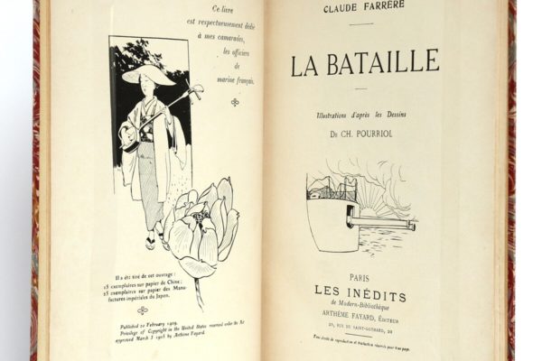 La Bataille, Claude Farrère, ed. Arthème Fayard Paris, Les Inédits